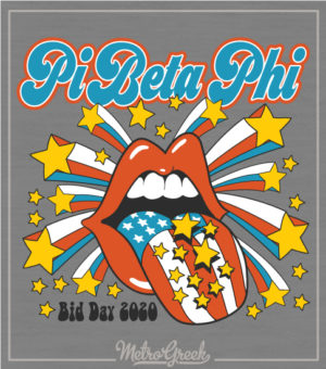 Pi Beta Phi Bid Day Shirt Stones