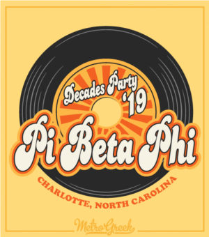 Pi Beta Phi Decade Party Shirt