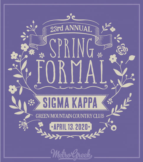 Sigma Kappa Formal Shirt Floral