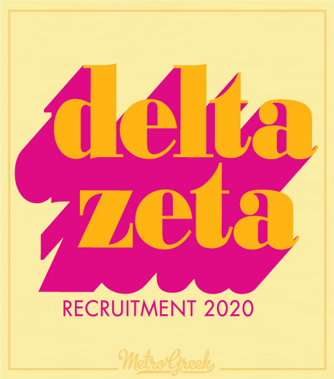Delta Zeta Recruitment Shirts Font