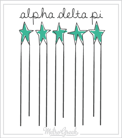 Alpha Delta Pi Bid Day Shirt Stars