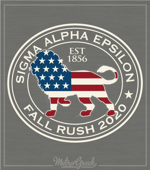 Fraternity Rush Shirts SigEp Lion