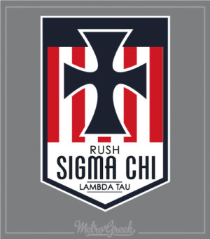 Fraternity Rush Shirt Sigma Chi Cross