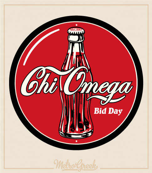 Chi Omega Bid Day Shirt - Cola