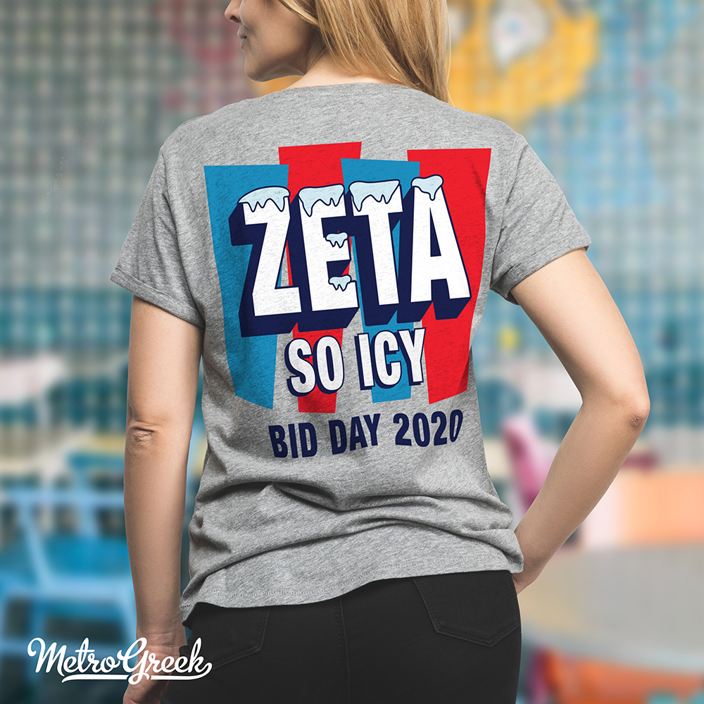 Zeta Tau Alpha Icy Bid Day Shirt