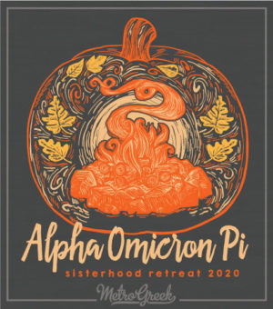 Alpha Omicron Pi Pumpkin T-shirt