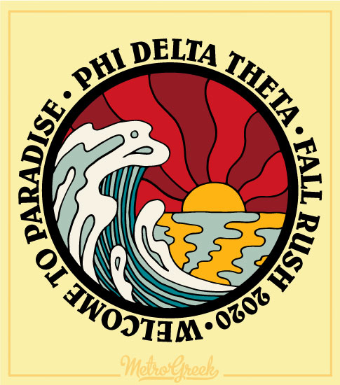 Phi Delta Rush Shirt Beach