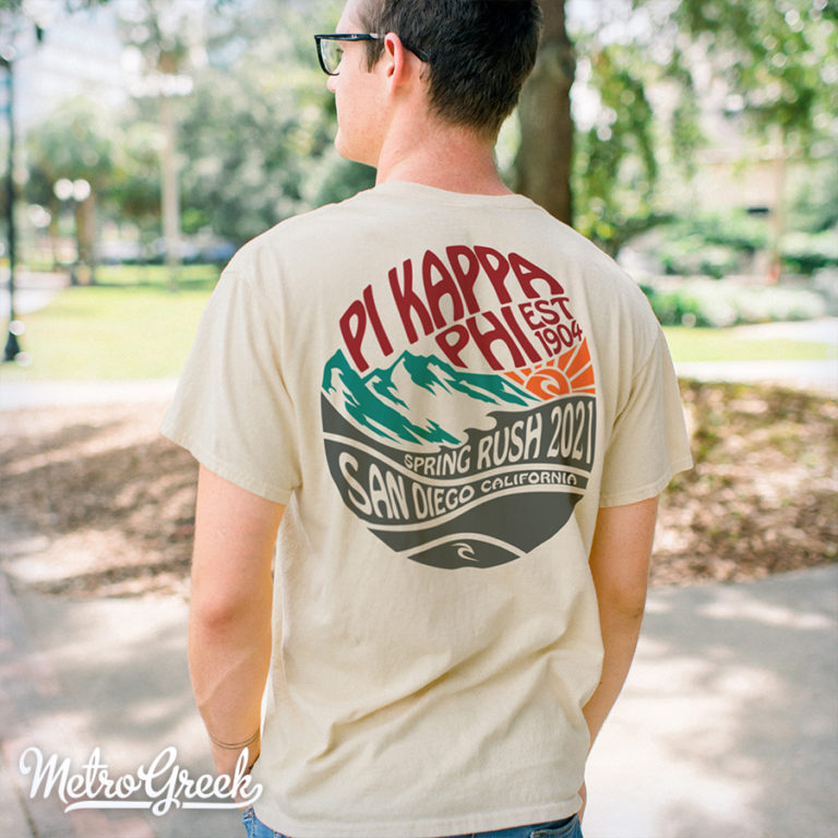 Pi Kappa Phi Fraternity Beach Rush Shirts | Metro Greek