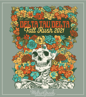 Fraternity Rush Shirt Delta Skeleton