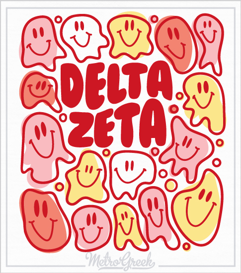 Delta Zeta Melty Smiley Shirt