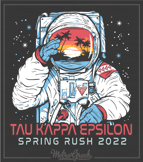 Fraternity Rush Shirt Teke Astronaut