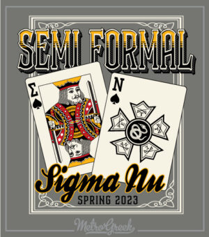 Semi Formal Fraternity Cards Shirt