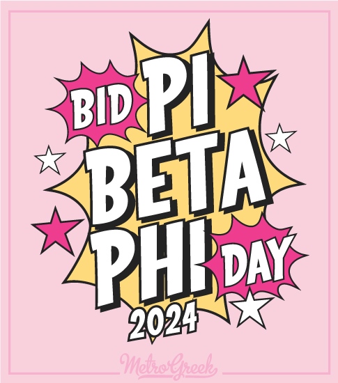 Pi Beta Phi Bid Day Shirt Comic Book