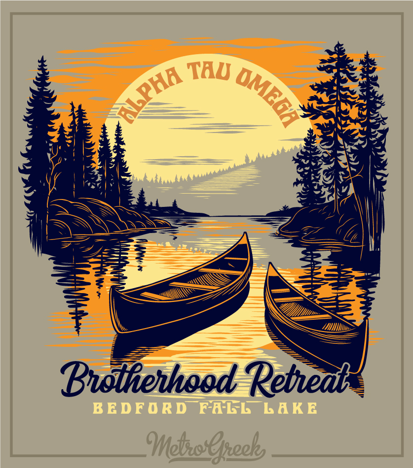 Brotherhood Retreat Shirt Canoes Lake