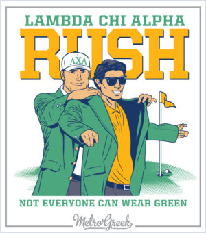 Fraternity Rush Shirt Green Jacket