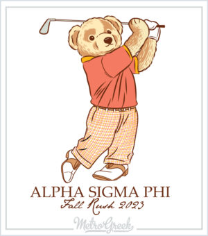 Fraternity Rush Shirt Golf Polo Bear