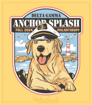 Anchor Splash Shirt Puppy Sailor