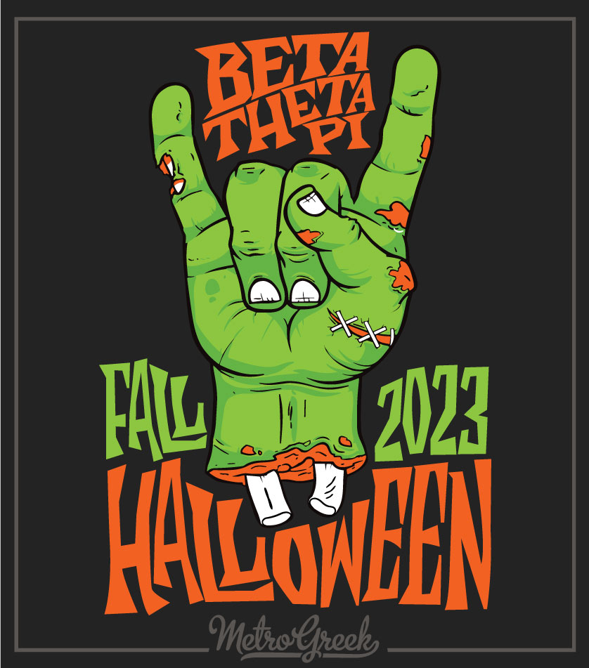 Halloween Zombie Fraternity Shirt
