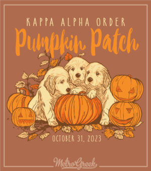 Cute Puppies Pumpkin Patch Shirt