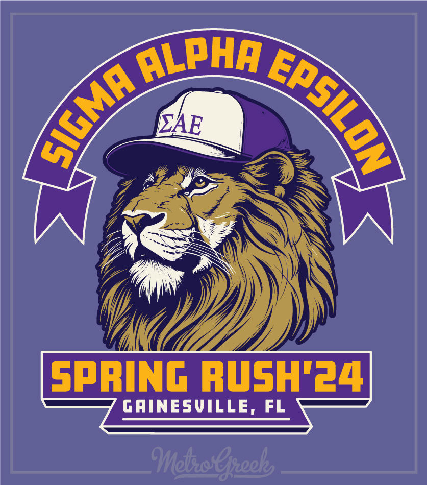 Sigma Alpha Epsilon Lions Head Shirt
