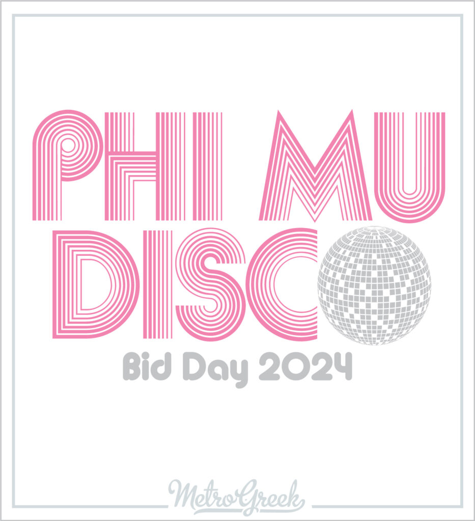 Phi Mu Disco Bid Day Shirt