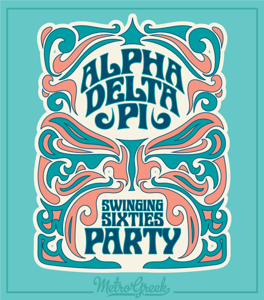 Alpha Delta Pi Sixties Party Shirt