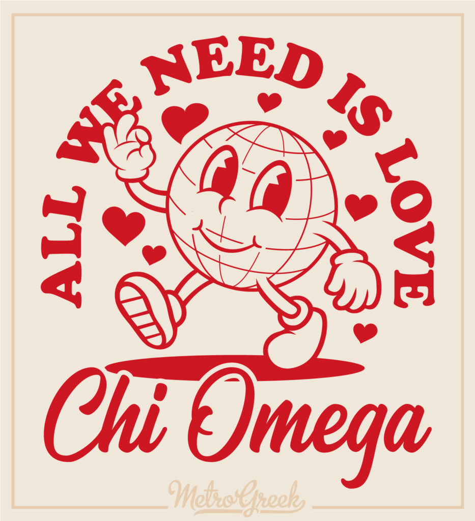 Chi Omega Shirt World Peace