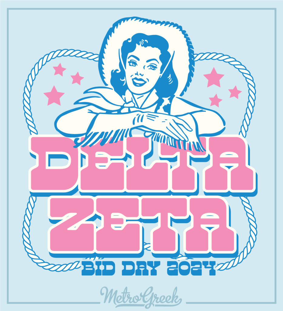 Cowgirl Bid Day Shirt Delta Zeta