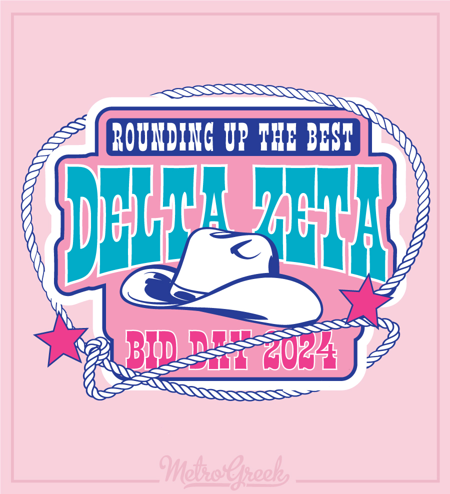 Delta Zeta Cowgirl Bid Day Shirt