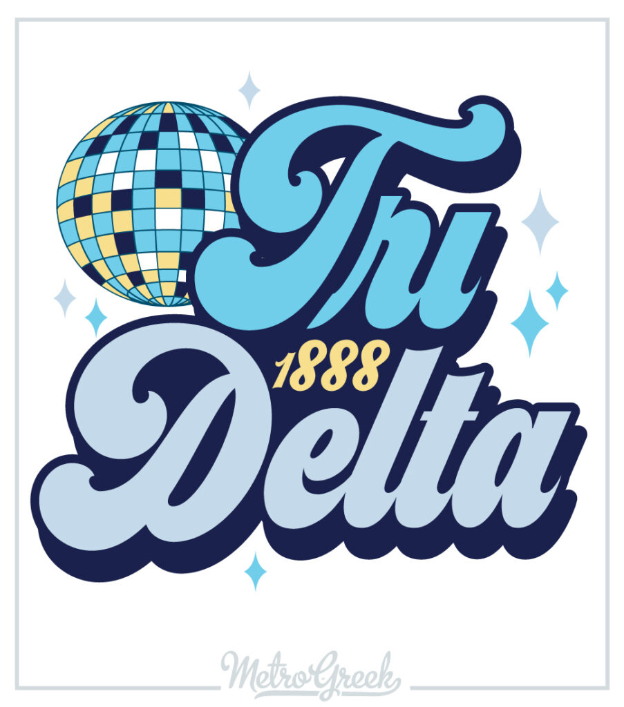 Tri Delta Disco Bid Day Shirt