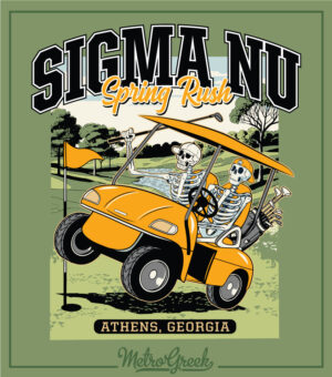 Fraternity Rush Shirt Golf Cart