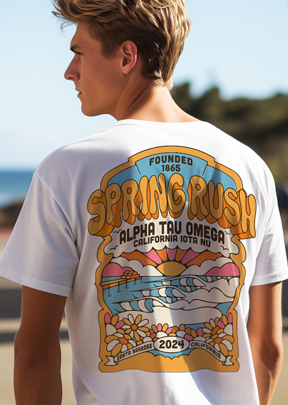 Fraternity Rush Surf-Themed Rush Shirts