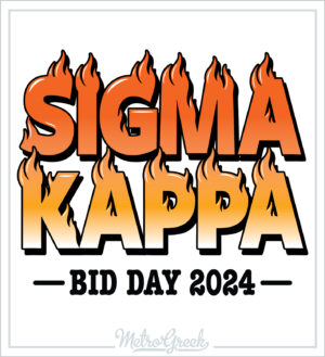 Sigma Kappa Fire Bid Day Shirt