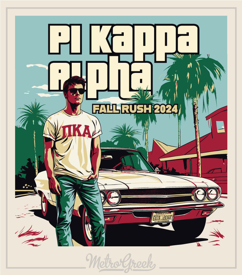 Pi Kappa Alpha Fraternity Rush Shirt Grand Theft Auto