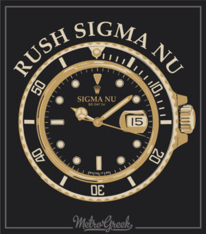 Fraternity Rolex Watch Rush Shirt