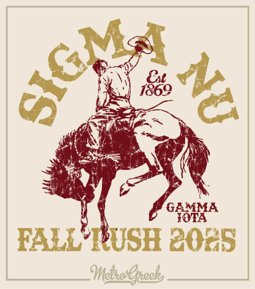 Sigma Nu Rodeo Cowboy Rush Shirt