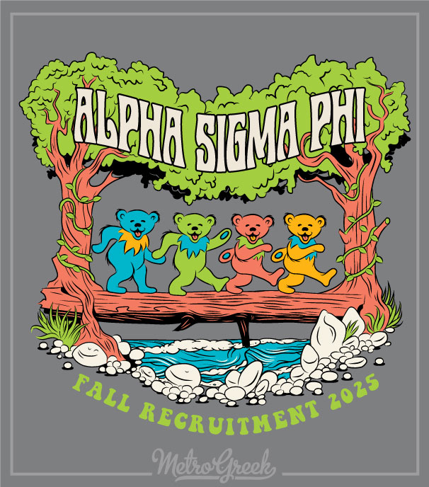 Alpha Sigma Phi Rush Shirt Grateful Bears