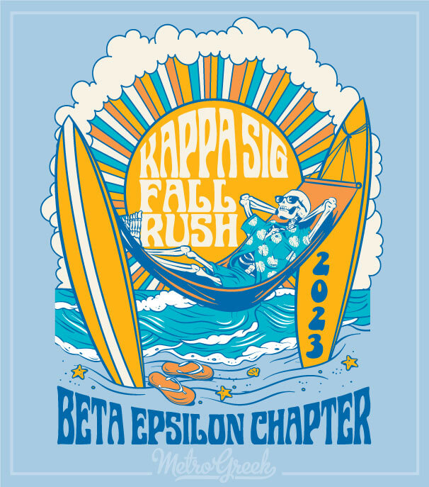 Kappa Sigma Rush Shirt Skeleton Beach