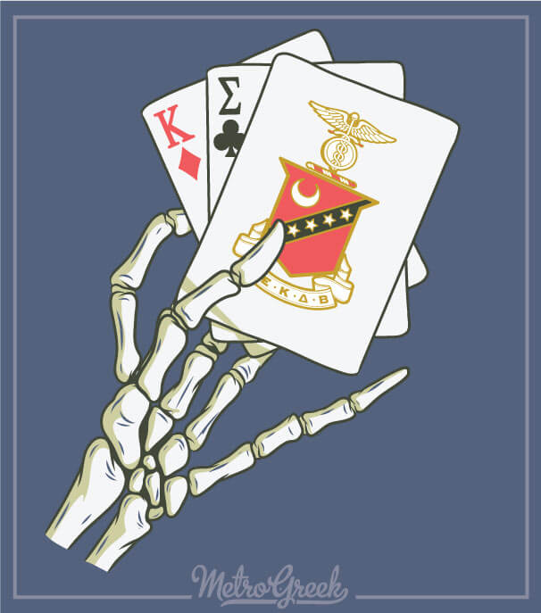 Kappa Sigma Rush Shirt Skeleton Cards