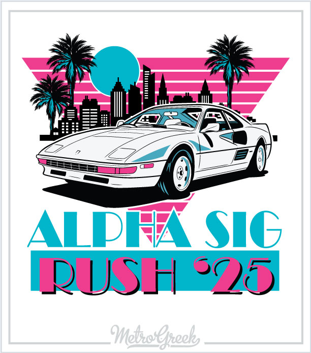 Alpha Sigma Phi Miami Vice Rush Shirt