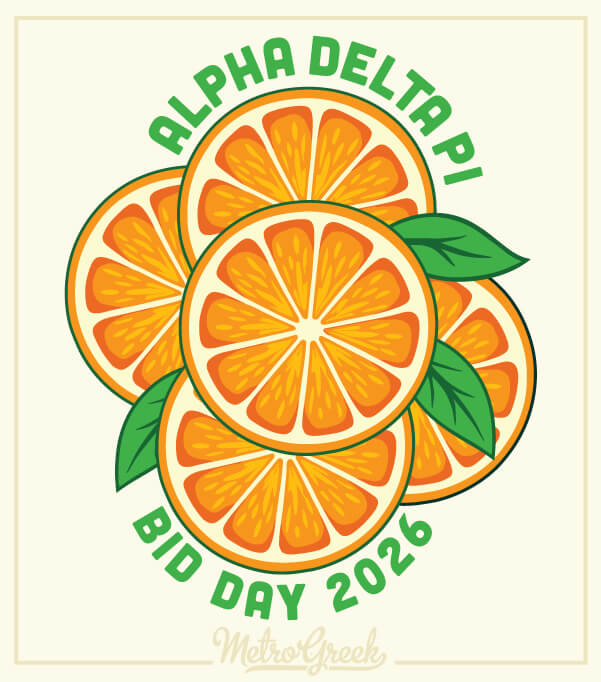 ADPi Orange Sorority Bid Day Shirt