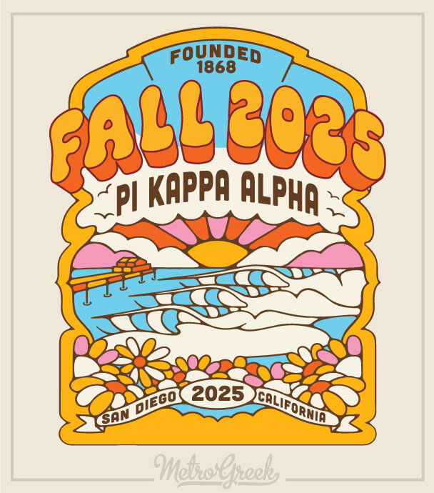 Pi Kappa Alpha Rush Shirt Vintage Beach