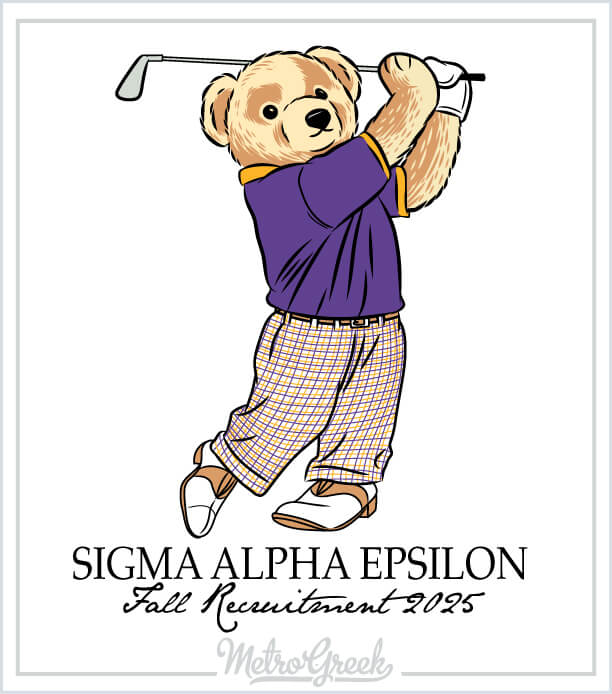 SAE Rush Shirt Polo Bear Golf
