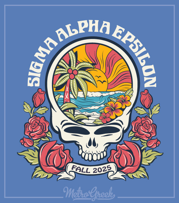 Sigma Alpha Epsilon Skull Rush Shirt