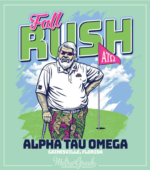 ATO Fraternity Rush Shirt Daly Golf