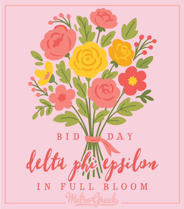 Bid Day Shirt Flowers DPhiE