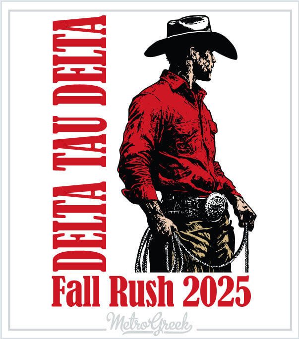 Delta Tau Delta Rush Shirt Cowboy