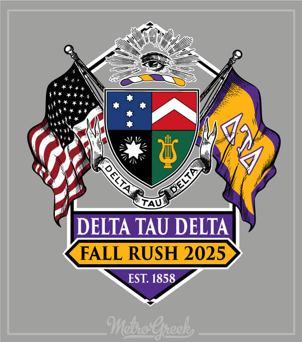 Delta Tau Delta Rush Shirts Crest