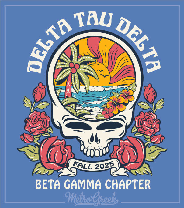 Delta Tau Delta Rush Shirts Skull