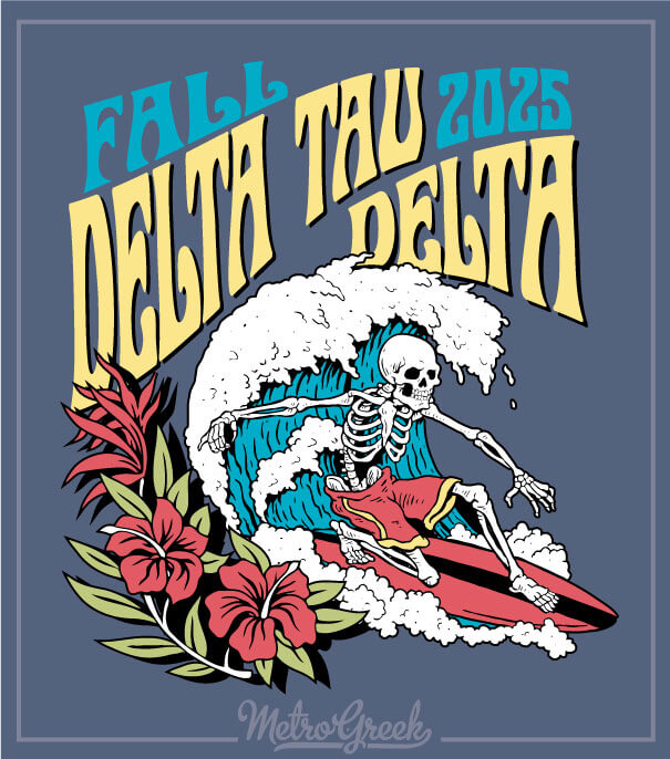 Delta Tau Delta Rush Shirts Surfer